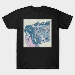 Korean illustration aesthetic T-Shirt